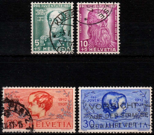 Schweiz MiNr. 314/17 O Pro Juventute