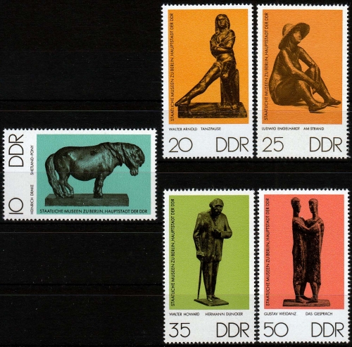 DDR MiNr. 2141/45 ** Staatliche Museen Berlin: Bronzeplastiken