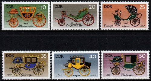 DDR MiNr. 2147/52 ** Historische Kutschen