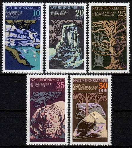 DDR MiNr. 2203/07 ** Naturdenkmäler