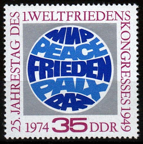 DDR MiNr. 1946 ** 25. Jahrestag der ersten Weltfriedenskongresse