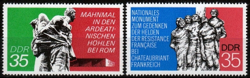 DDR MiNr. 1981/82 ** Internationale Mahn- und Gedenkstätten