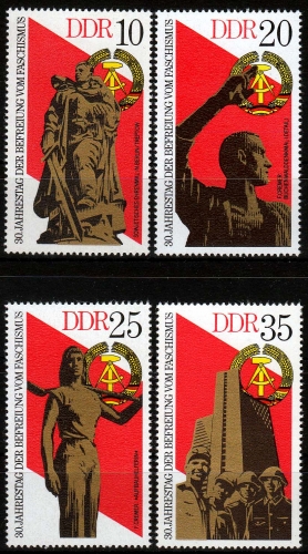 DDR MiNr. 2038/41 ** 30. Jahrestag der Befreiung vom Faschismus
