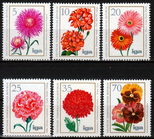 DDR MiNr. 2070/75 ** Blumenzüchtungen