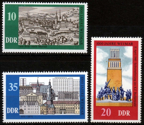 DDR MiNr. 2086/88 ** 1000 Jahre Weimar