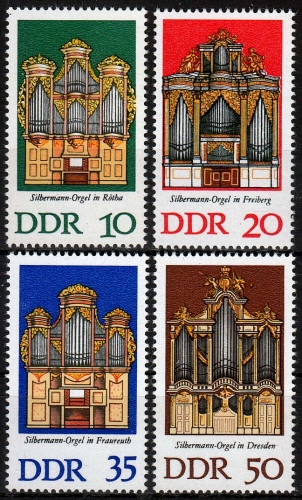 DDR MiNr. 2111/14 ** Silbermann-Orgeln