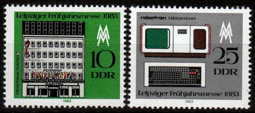 DDR MiNr. 2779/80 ** Leipziger Frühjahrsmesse