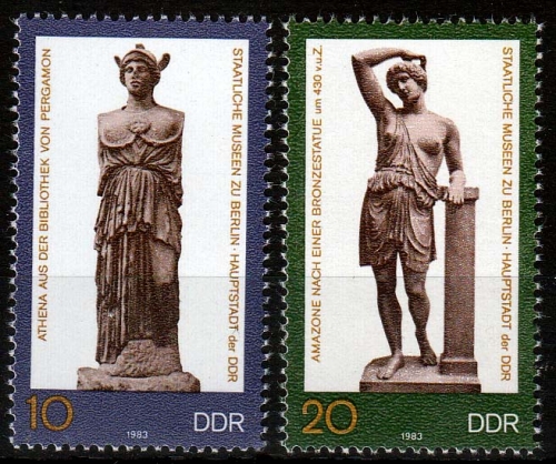 DDR MiNr. 2790/91 ** Staatliche Museen Berlin: Kunstwerke