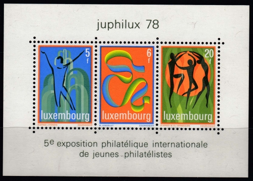 Luxemburg MiNr. Bl. 12 ** Briefmarkenausstellung "JUPHILUX `78"