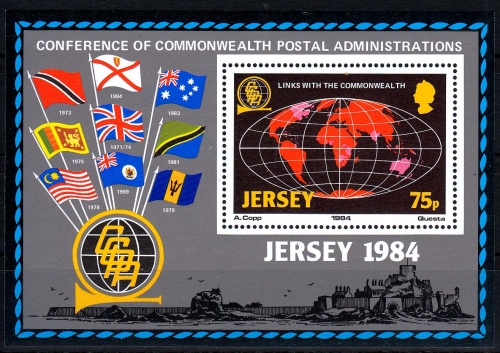 Jersey MiNr. Bl. 3 ** Konferenz der Postverwaltungen des Commonwealth