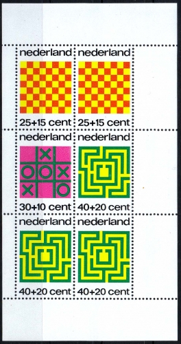 Niederlande MiNr. Bl. 12 ** "Voor het Kind": Gesellschaftsspiele