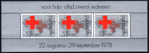 Niederlande MiNr. Bl. 18 ** Rotes Kreuz