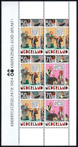 Niederlande MiNr. Bl. 27 ** "Voor het Kind" Kind und Comic