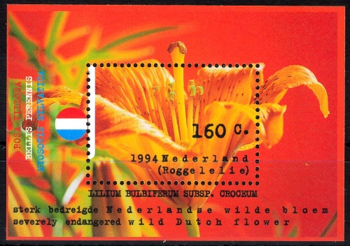 Niederlande MiNr. Bl. 40 ** Natur und Umwelt: Blumen