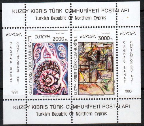 Türkisch-Zypern MiNr. Bl. 12 ** Europa: Zeitgenössische Kunst