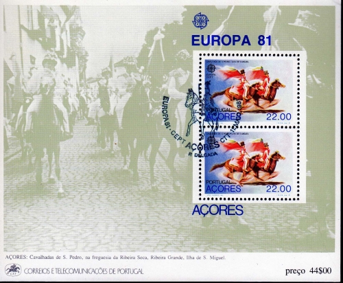 Azoren MiNr. Bl. 2 O Europa: Folklore