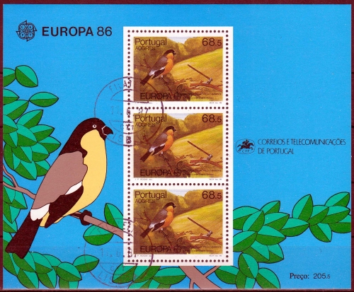 Azoren MiNr. Bl. 7 O Europa: Natur- und Umweltschutz