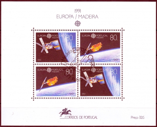 Madeira MiNr. Bl. 12 O Europa: Europäische Weltraumfahrt