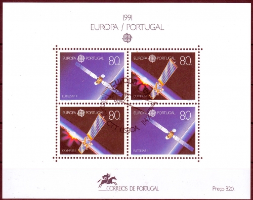 Portugal MiNr. Bl. 78 O Europa: Europäische Weltraumfahrt