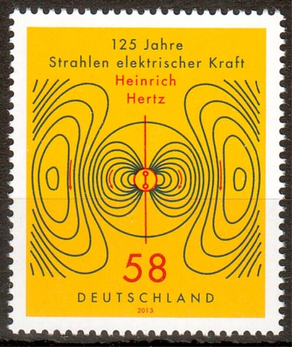 Bund MiNr. 3036 ** Heinrich Hertz, Elektromagnetische Wellen