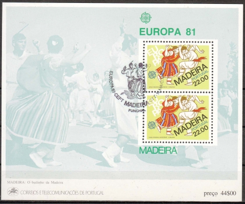 Madeira MiNr. Bl. 2 O Europa: Folklore