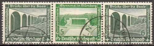Deutsches Reich MiNr. Zd W 122 O Winterhilfswerk 1936, Bauten