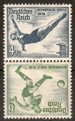 Deutsches Reich MiNr. Zd SK 27 ** Olympische Spiele 1936