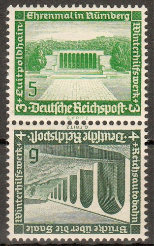 Deutsches Reich MiNr. Zd SK 29 ** Winterhilfswerk 1936, Bauten