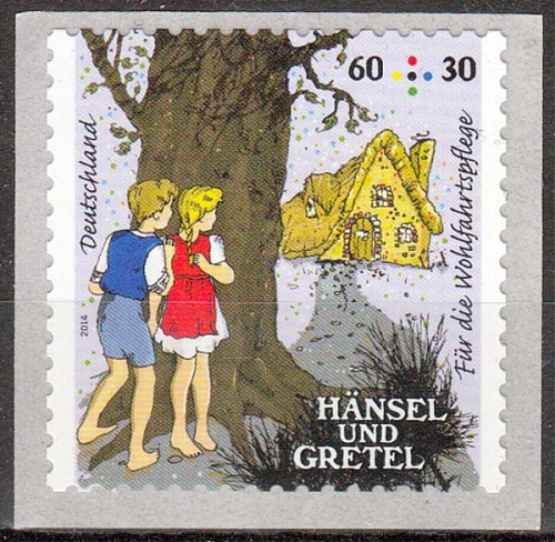 Bund MiNr. 3061 ** Wohlfahrt: Grimms Märchen, Kinder im Wald