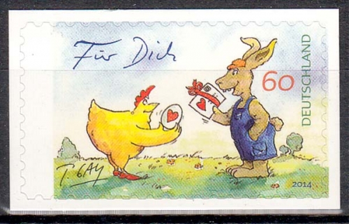 Bund MiNr. 3066 ** Gaymann Zeichnungen, Ostern