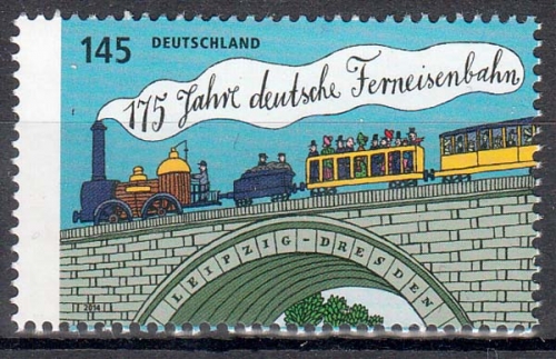 Bund MiNr. 3070 ** 175 Jahre deutsche Ferneisenbahn