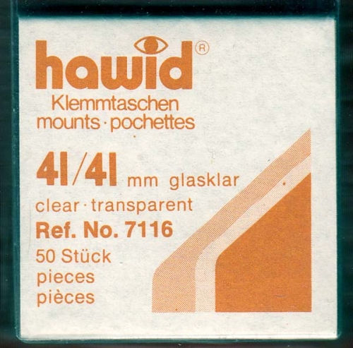 Hawid Taschen 41x41 glasklar, 7116 Neu