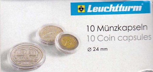 Münzkapsel CAPS 24 mm Neu