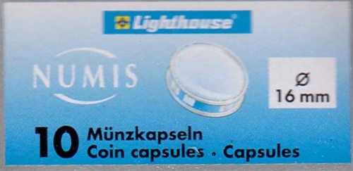 Münzkapsel CAPS 16 mm Neu