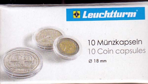 Münzkapsel CAPS 18 mm Neu
