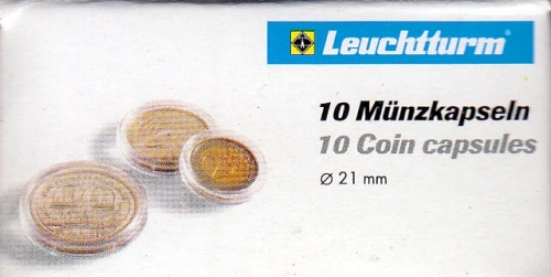 Münzkapsel CAPS 21 mm Neu