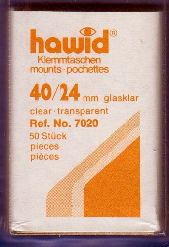 Hawid Taschen 40x24 glasklar 7020 Neu