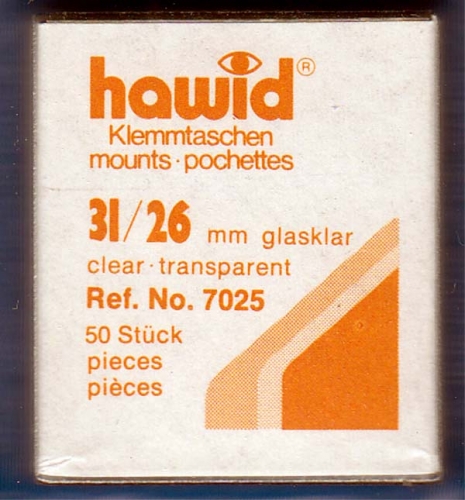 Hawid Taschen 31x26 glasklar 7025 Neu