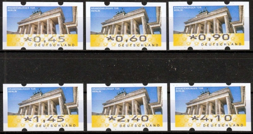 Bund MiNr. ATM 6, TS4 ** Brandenburger Tor