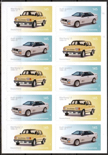 Bund MiNr. 3378/79 FB 76 ** Klassische deutsche Automobile