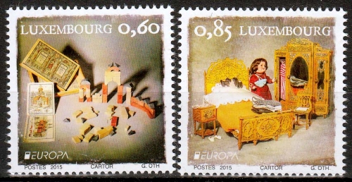 Luxemburg MiNr. 2054/55 ** Europa: Historisches Spielzeug