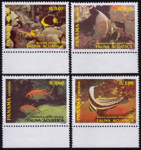 Panama MiNr. 1676/79 ** Fische