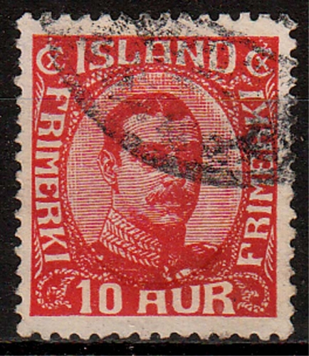 Island MiNr. 89 O Freimarke
