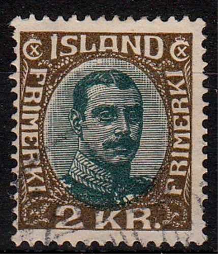 Island MiNr. 97 O Freimarke