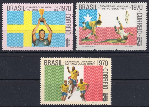 Brasilien 1262/64 **, Fußballweltmeisterschaft