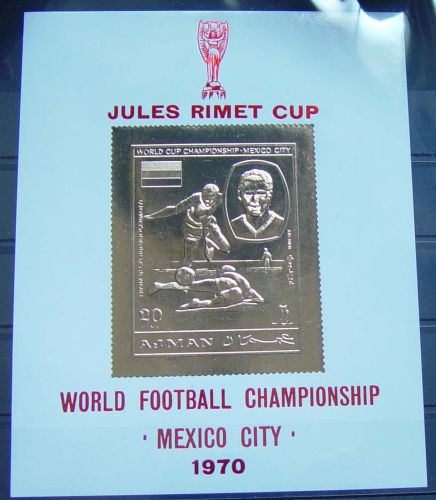 Ajman Block 194 **, Fußballweltmeisterschaft Mexiko