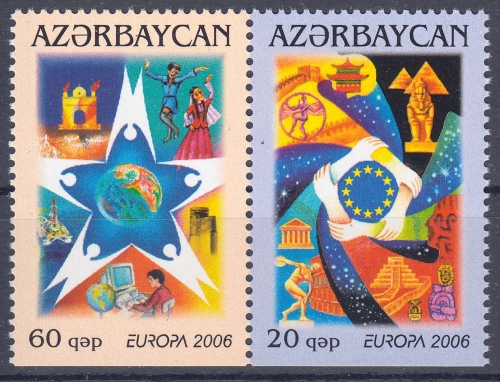 Aserbaidschan MiNr. 638/39 D **, Europa 2006, Integration