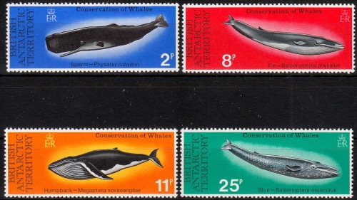 Britische Gebiete in der Antarktis MiNr. 64/67 ** Schutz der Wale