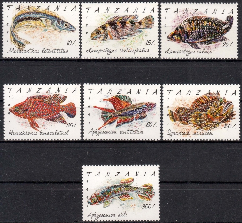 Tansania MiNr. 1040/46 ** Fische