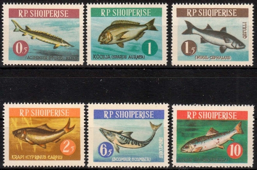 Albanien MiNr. 809/14 ** Fische